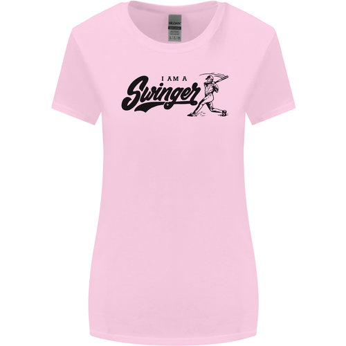 Swinger Funny Baseball Softball Womens Wider Cut T-Shirt - 第 3/15 張圖片