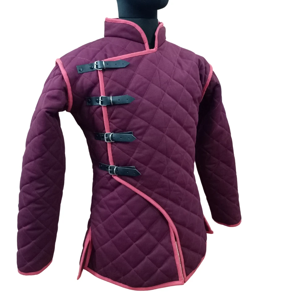 Chaleco Armadura Gambesón Medieval Vikingo - Equipo de Protección de Algodón Duradero para LARP, Foto 4 de 4