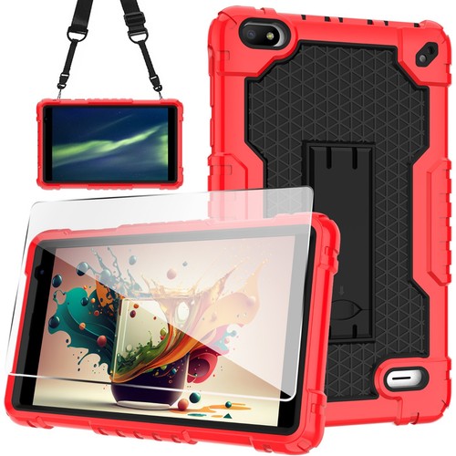 For BLU M8L Tablet 8 Inch Heavy Duty Rubber Case Shockproof Drop-Proof For kids - Picture 144 of 145