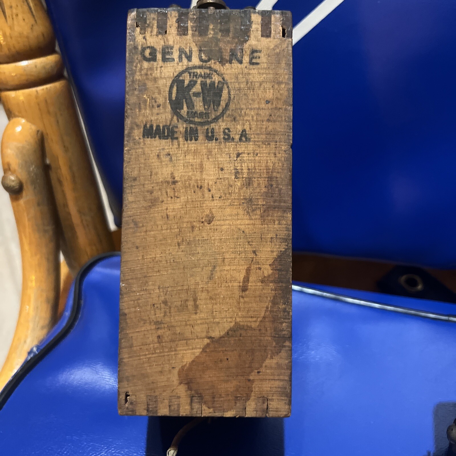 Antique Ford Model T A Ignition Buzz Coil Battery Wood Wooden Box NOT