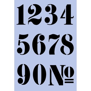 I numeri stencil numero stile francese a4 riutilizzabile shabby chic ... Stencil muro gratis