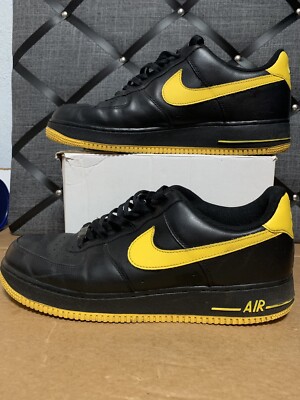 Size 11.5 - Nike Air Force 1 Low Black Varsity Maize for sale