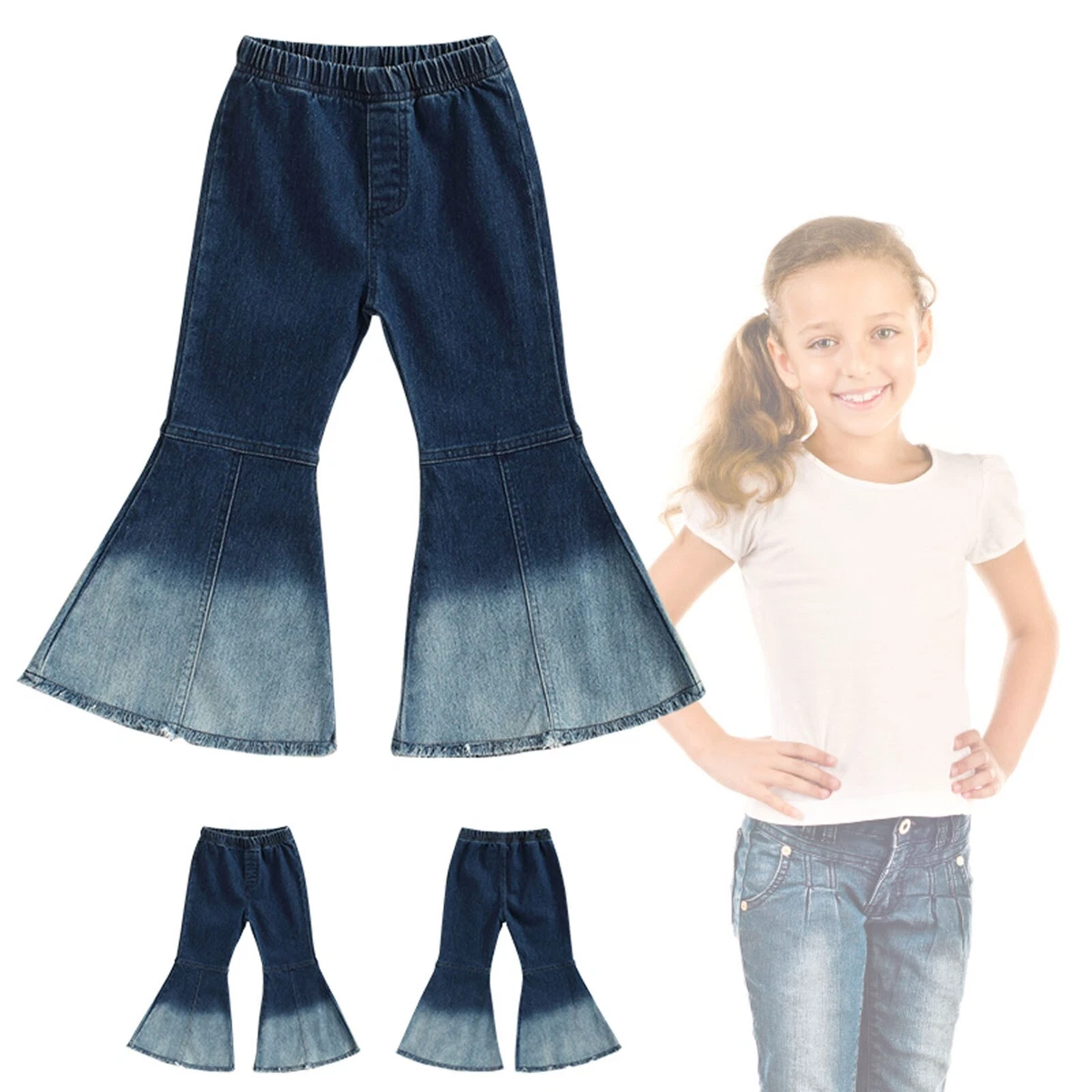 Bell bottom stretch pants 2025
