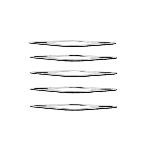 5 x guarnizione guarnizione scarico alta temperatura auto 2 bulloni 63 mm/2,5 pollici guarnizione testata cilindro - Foto 6 di 12