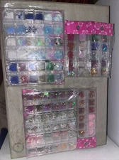 unopened nail art decorations
