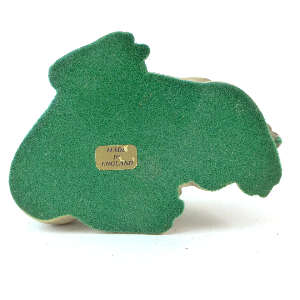 Graffyn on Grunch World Krystonia Wizard Dragon Figurine England Vtg