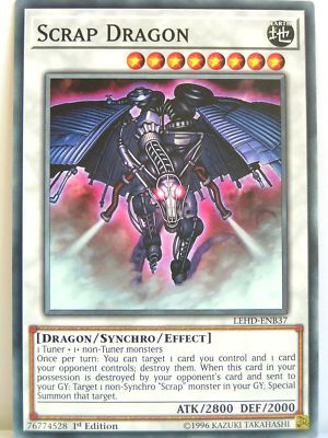 Yugioh - 1x #037 Scrap Dragon - LEHD-B - Legendary Hero Decks