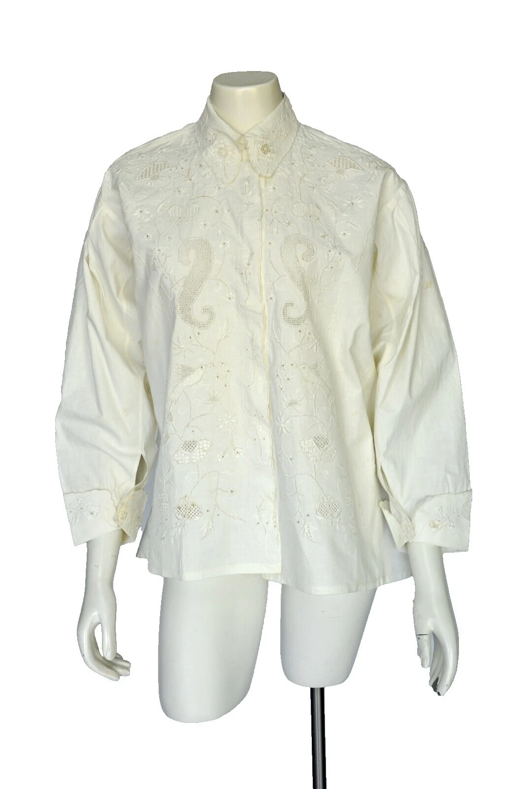 Lino Pre 1920 Vintage Tops para mujer