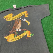 Vintage John Entwistle Band Shirt Mens XL Black 1998 Left For Dead Tour Buzzard
