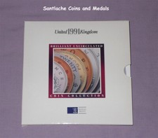 1991 ROYAL MINT BRILLIANT UNCIRCULATED SET OF COINS FOR GB & NI