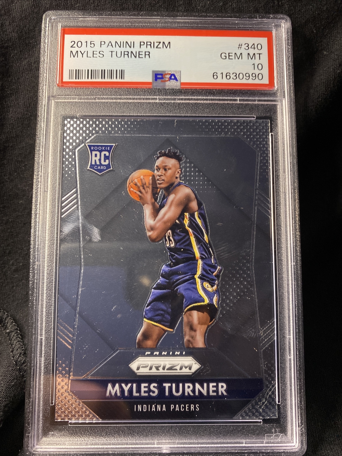 2015 Panini Prizm Myles Turner #340 PSA GEM MINT 10
