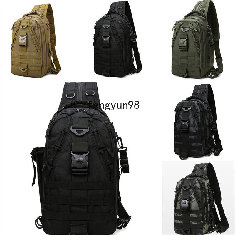 Mochila táctica versátil de pesca al aire libre de un solo hombro de gran capacidad