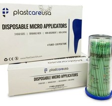400 4 Kegs Green Dental Micro Applicator Brushes Regular Tips Disposable