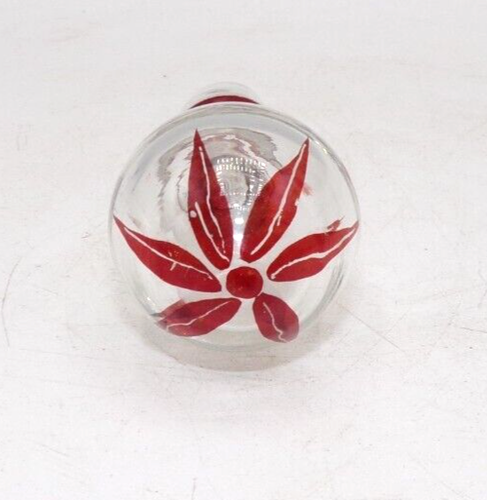 Bohemian Victorian Ruby Overlay Hand Blown Decanter Etched Hunting Scene & Vines - Picture 9 of 11