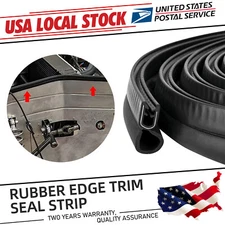 Lock Rubber Seal Door Window Hood Trunk Edge Trim Waterproof Protect Black 4M