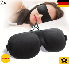 2x Schlafmaske 3D Augenmaske Schlafbrille Augenbinde