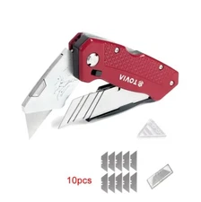 TOVIA Built-In Blade Design Utility Folding Knife HKA41 With 5+10 Blade
