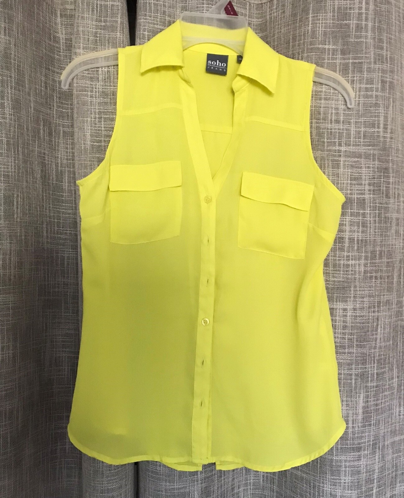 Express Yellow Women Shirt Size XS