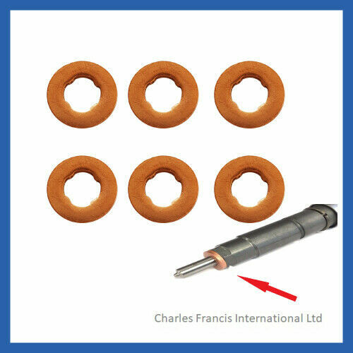 Audi Q7 3.0 TDI Bosch Common Rail Diesel Injector Washers x 6 CRW016 eBay