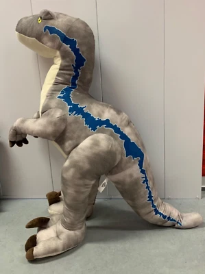 Jurassic World 40” Raptor Blue Plush Velociraptor Jumbo XL Huge Large RARE