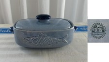 FISCHTOPF - HANDGEMALT - WESTERWÄLDER FEINSTEINZEUG - KERAMIK - VINTAGE
