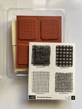Stampin Up Wonderful Weaves Stamp Set Of 4, New