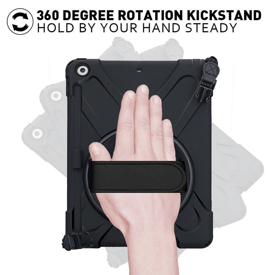 Extreme Army Military Heavy Duty Cover Case Kickstand for Apple iPad 9.7" 2018 - Image 3 of 4