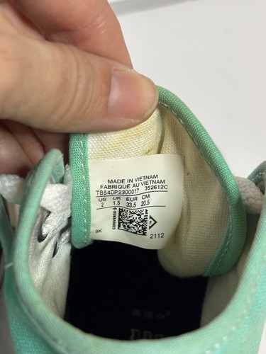 Converse Chuck Taylor All Star High Hi-Top Sneaker Shoes Cyber Teal Kids Youth 2 - Picture 6 of 7