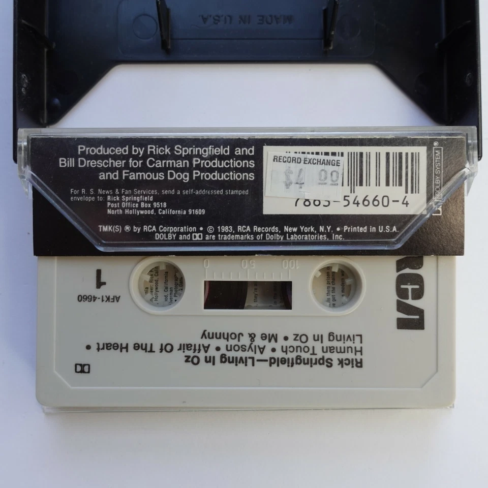 Rick Springfield Living In Oz (Cassette) - Image 2 of 2