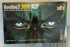 3dfx Voodoo 3 3000 Agp Gpu 16mb Graphics Card ~ New In Box ~ Sealed