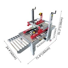 110V Tape Sealing Machine Paper Box Carton Sealer 4.72"-19.68" Taping Machine