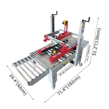 110V Tape Sealing Machine Paper Box Carton Sealer 4.72"-19.68" Taping Machine