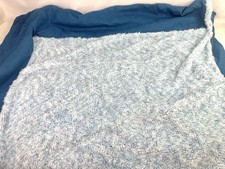 Furhaven Large Cooling Gel Foam Dog Chaise Bed Washable Cover Blue Size 36  X27  