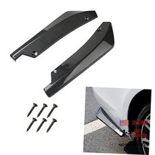 2PCS Car Rear Bumper Lip Splitter Canard Diffuser, Anti-Collision Carbon Fibre