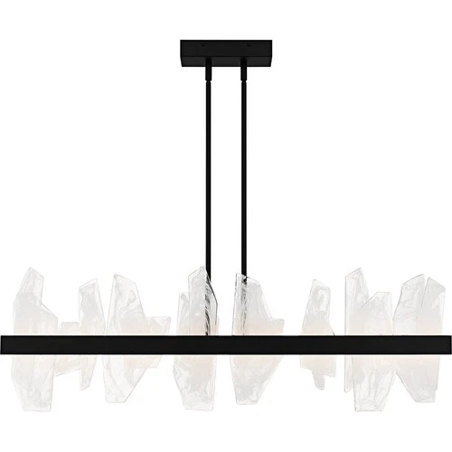 Quoizel PCAUR142 Aurelia 42"W LED Abstract Linear Chandelier - Black - Picture 11 of 12