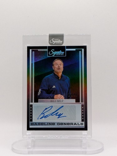Bill Self #9 2025 Panini Signature Series Baseline Generals card