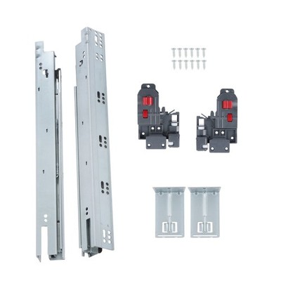 Soft Close 18'' Undermount Drawer Slides with 3D Adjustable Lock 100LB