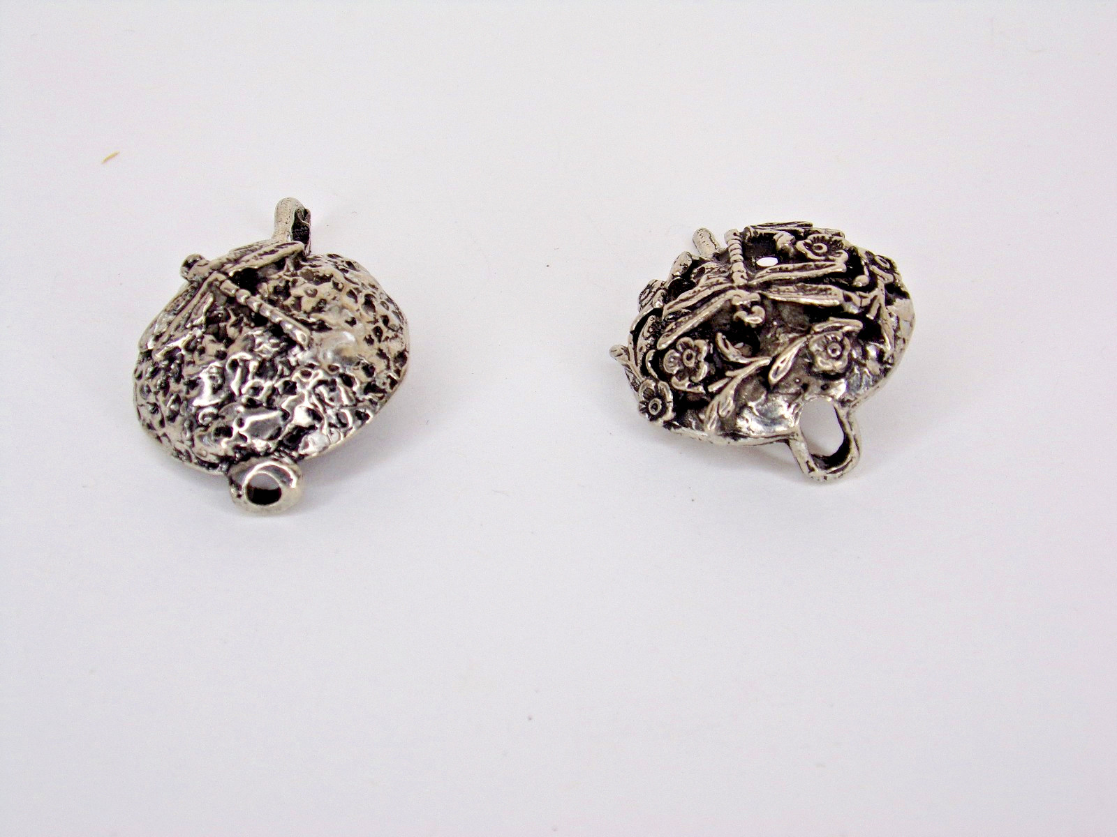 Pewter Celtic Dragonfly Diffuser Pendant Necklace… - image 5