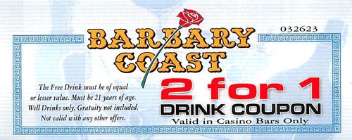 Barbary Coast Casino - Las Vegas, NV - Vintage Paper Coupon | eBay