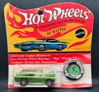 Vintage 1969 Mattel Hot Wheels Classic Nomad Green w/ Matching Button Sealed