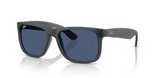Ray-Ban Justin Classic Matte Opal Grey/Dark Blue 54 mm Sunglasses RB4165 687380