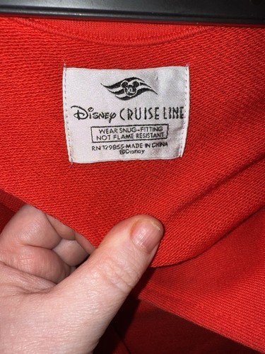 Disney Cruise Line Women’s Cotton Blend Cast Member Sailor Jacket Red • XL - Bild 3 von 7