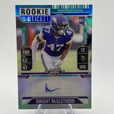 2024 Contenders Optic DWIGHT MCGLOTHERN Rookie Ticket Auto /99 Vikings RC 🔥