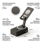 Kayoura Magnetic Wireless Charging Dock Stand w/ Bluetooth Speaker, Black — photo 7