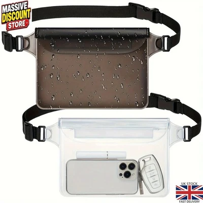 Phone Waist Bag - Three-Layer Sealed Waterproof Holder for Swimming - Image 1 of 4