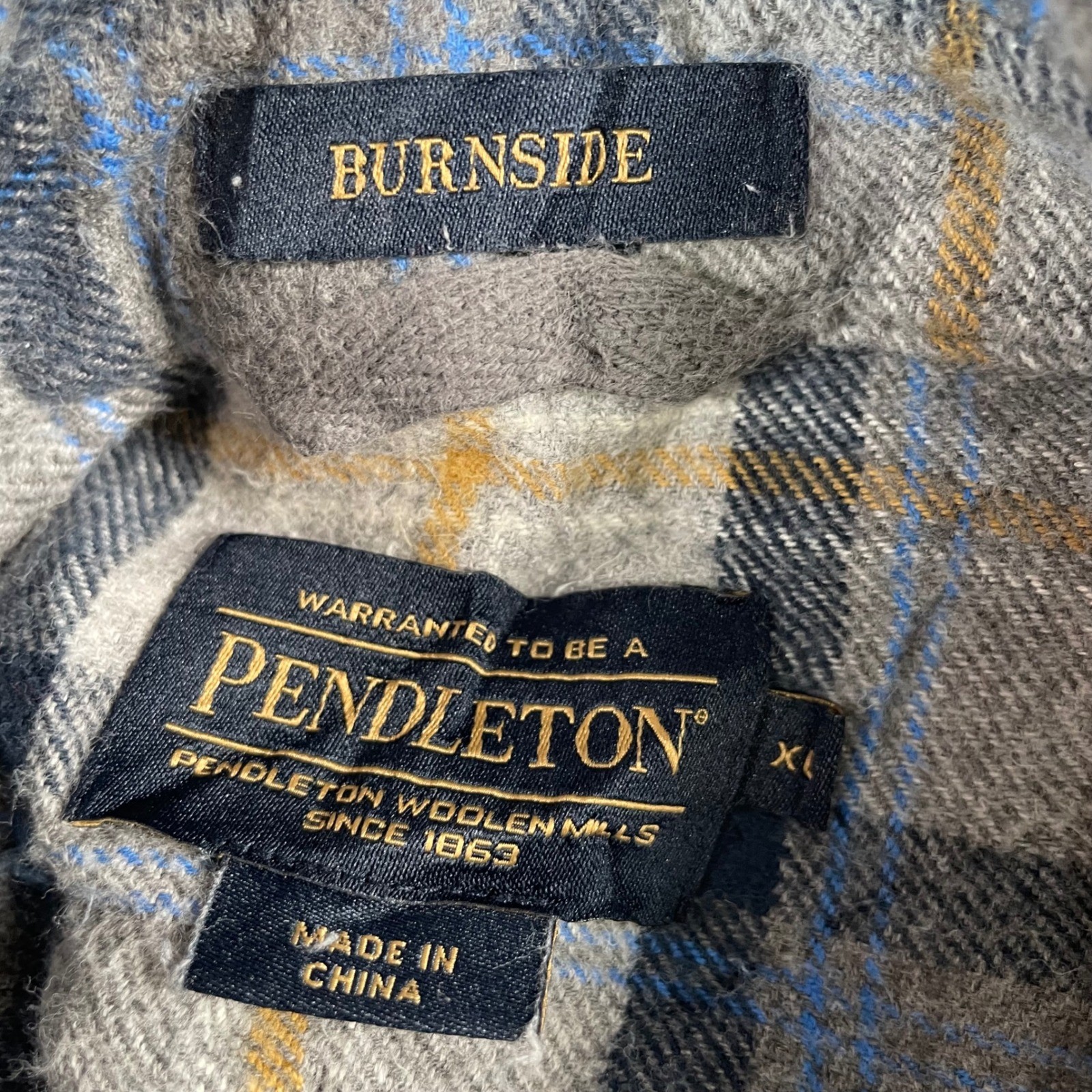 Pendleton Woolen Mills Burnside Plaid Flannel Shi… - image 2