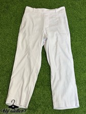 Nili Lotan Pants Women Size 8 White Straight Leg Frayed Hem Relaxed Coastal