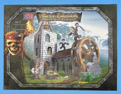2006 Mega Bloks Pirates of the Caribbean #1027 24-page Building Manual Booklet