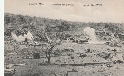 DSWA AK der Tsumeb Mine während der Abbau  Explosion von Geröll, ungelaufen - Bild 1 von 2