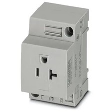 1PC PHOENIX CONTACT - IC 0804508 Socket, Type: AB 20A gray for mounting on a DI